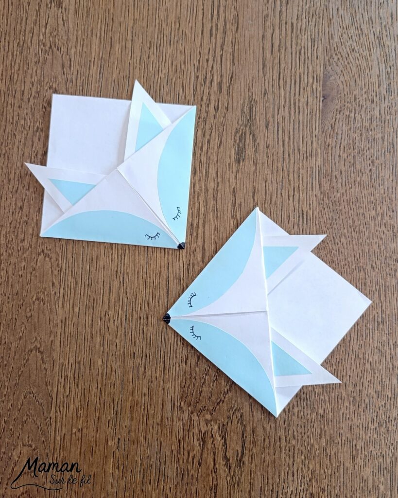 Fabriquer un marque-page Renard polaire DIY en papier : activité créative et manuelle enfants - Pliage de papier et origami - Customisation en renard polaire ou arctique - Découpage, collage et dessin - Cadeau à offrir Fait maison- Bricolage facile et rigolo - Thème animaux du froid, de la banquise, neige, pôles, hiver - Bricolage et décoration sympa et facile - Arts visuels maternelle et élémentaire - Cycles 1 et 2 - Créativité - tutoriel photos - mslf