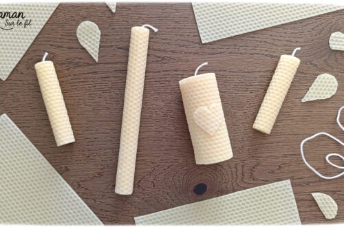 Fabriquer des bougies DIY en cire d'abeilles : activité créative et manuelle enfants - Décoration faite maison grâce à un kit créatif tout compris - A faire toute l'année, thèmes variés abordés : hiver, automne pour le côté cocooning, printemps pour un thème sur les abeilles et les insectes - Sensoriel avec une bonne odeur, motricité fine - Bricolage joli et décoration DIY et facile - Bricolage Fait maison, décoration - Thème Noël, fêtes de fin d'année, décorations pour la maison, insectes et petites bêtes - Bricolage sympa et facile - Arts visuels Maternelle et cycle 2 - Maternelle et élémentaire - Créativité - Cycle 1 ou 2 - tutoriel photos - mslf