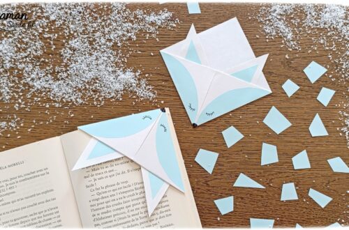 Fabriquer un marque-page Renard polaire DIY en papier : activité créative et manuelle enfants - Pliage de papier et origami - Customisation en renard polaire ou arctique - Découpage, collage et dessin - Cadeau à offrir Fait maison- Bricolage facile et rigolo - Thème animaux du froid, de la banquise, neige, pôles, hiver - Bricolage et décoration sympa et facile - Arts visuels maternelle et élémentaire - Cycles 1 et 2 - Créativité - tutoriel photos - mslf