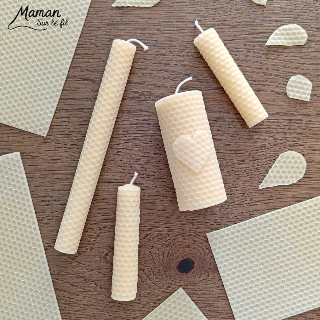 Fabriquer des bougies DIY en cire d'abeilles : activité créative et manuelle enfants - Décoration faite maison grâce à un kit créatif tout compris - A faire toute l'année, thèmes variés abordés : hiver, automne pour le côté cocooning, printemps pour un thème sur les abeilles et les insectes - Sensoriel avec une bonne odeur, motricité fine - Bricolage joli et décoration DIY et facile - Bricolage Fait maison, décoration - Thème Noël, fêtes de fin d'année, décorations pour la maison, insectes et petites bêtes - Bricolage sympa et facile - Arts visuels Maternelle et cycle 2 - Maternelle et élémentaire - Créativité - Cycle 1 ou 2 - tutoriel photos - mslf