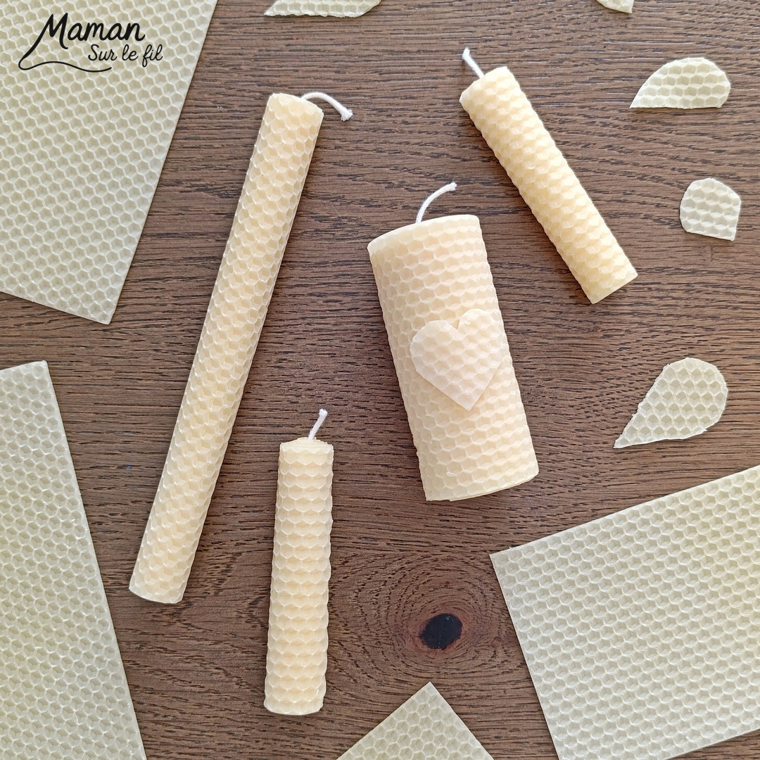 Fabriquer des bougies DIY en cire d'abeilles : activité créative et manuelle enfants - Décoration faite maison grâce à un kit créatif tout compris - A faire toute l'année, thèmes variés abordés : hiver, automne pour le côté cocooning, printemps pour un thème sur les abeilles et les insectes - Sensoriel avec une bonne odeur, motricité fine - Bricolage joli et décoration DIY et facile - Bricolage Fait maison, décoration - Thème Noël, fêtes de fin d'année, décorations pour la maison, insectes et petites bêtes - Bricolage sympa et facile - Arts visuels Maternelle et cycle 2 - Maternelle et élémentaire - Créativité - Cycle 1 ou 2 - tutoriel photos - mslf