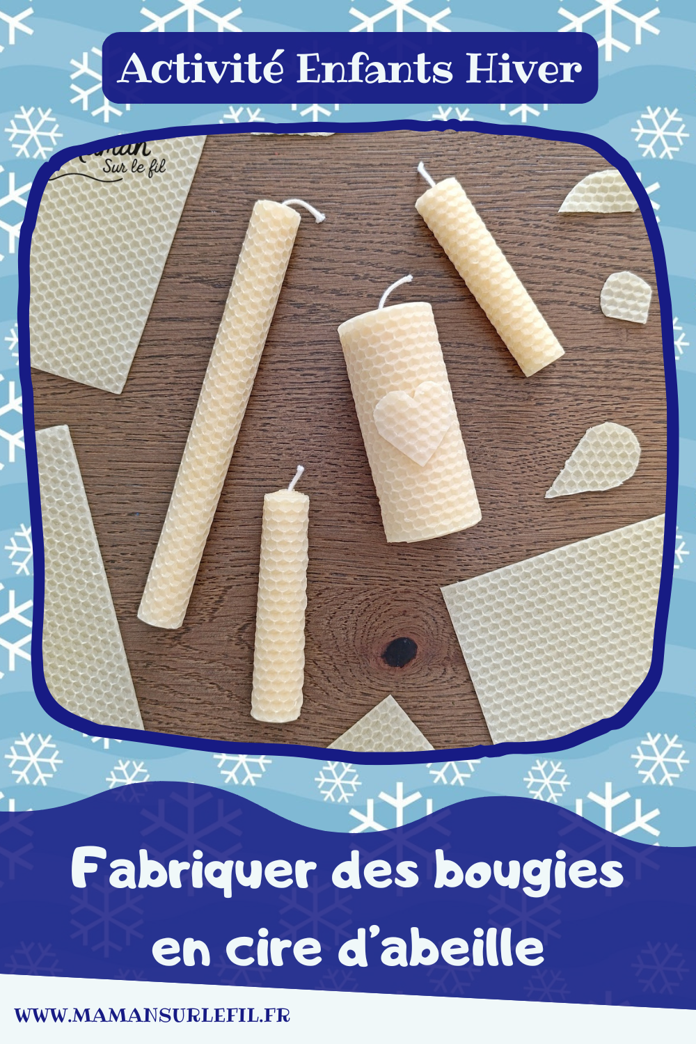 Fabriquer des bougies DIY en cire d'abeilles : activité créative et manuelle enfants - Décoration faite maison grâce à un kit créatif tout compris - A faire toute l'année, thèmes variés abordés : hiver, automne pour le côté cocooning, printemps pour un thème sur les abeilles et les insectes - Sensoriel avec une bonne odeur, motricité fine - Bricolage joli et décoration DIY et facile - Bricolage Fait maison, décoration - Thème Noël, fêtes de fin d'année, décorations pour la maison, insectes et petites bêtes - Bricolage sympa et facile - Arts visuels Maternelle et cycle 2 - Maternelle et élémentaire - Créativité - Cycle 1 ou 2 - tutoriel photos - mslf