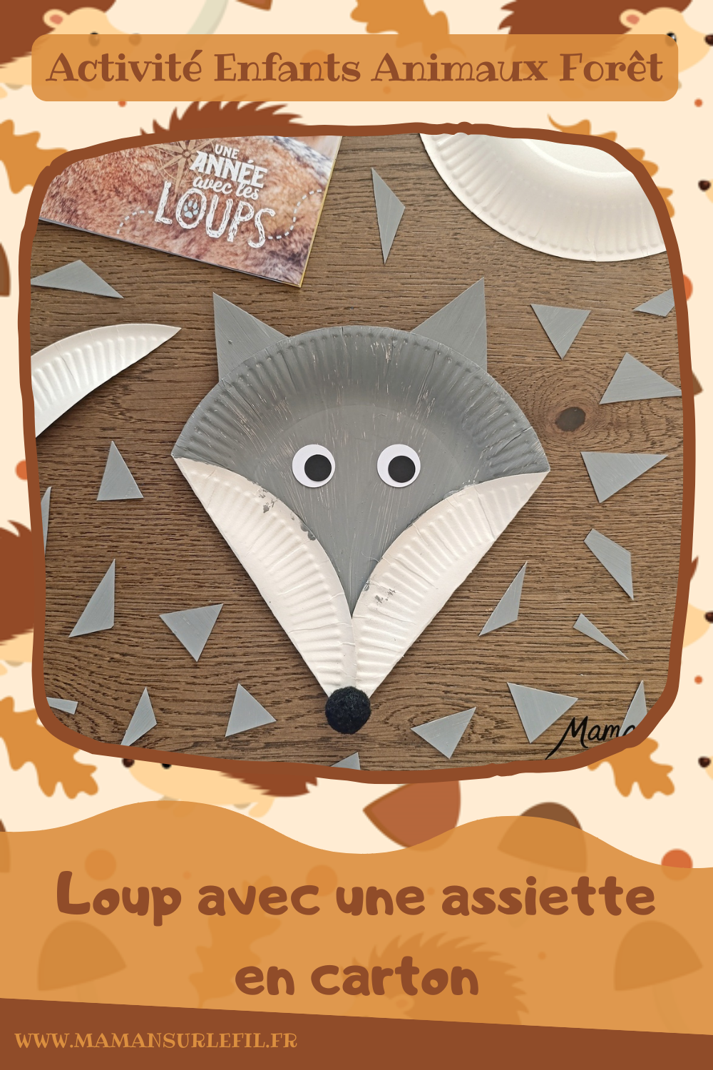 Fabriquer un loup avec une assiette en carton et présentation des magazines Salamandre : activité créative, récup' et manuelle et lecture enfants - Recyclage, surcyclage d'une assiette en carton - Peinture et bricolage simple - Découpage et collage de papier - Magazines Salamandre parfaits pour les petits amoureux de la nature et des animaux - 3 version pour tout âge - Complet et qualitatif - Reportages, belles photos, BD, jeux, activités manuelles... - Bricolage et décoration DIY et facile - Bricolage Fait maison, décoration - Thème hiver, animaux de la montage, de la forêt, nature - Bricolage sympa et facile - Arts visuels Maternelle et cycle 2 - Maternelle et élémentaire - Créativité et lecture jeunesse - Cycle 1 ou 2 - tutoriel photos - mslf