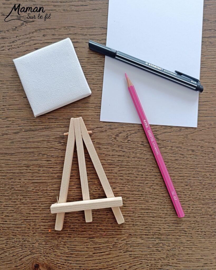 Créer un ours polaire à partir d'un mini tableau : activité créative, récup' et manuelle enfants - Mini toile et mini chevalet pour créer une tête d'ours blanc - Découpage, collage, coloriage, dessin - Cadeau à offrir Fait maison - Bricolage et décoration facile et rigolo - Thème animaux du froid, de la banquise, neige, pôles, hiver - Bricolage et décoration sympa et facile - Arts visuels maternelle et élémentaire - Cycles 1 et 2 - Créativité - tutoriel photos - mslf