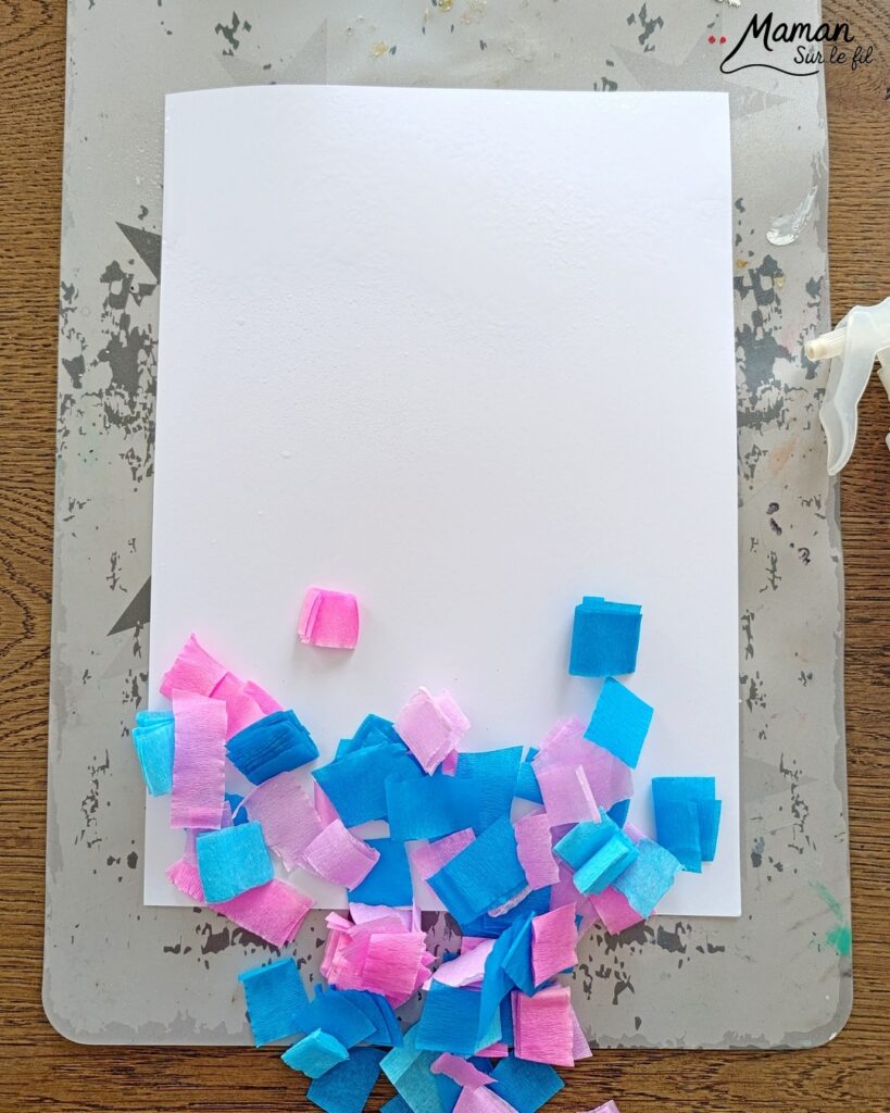 Créer un morse en origami sur fond au papier crépon : activité créative, récup' et manuelle enfants - Fond réalisé avec technique de peinture ludique : papier crépon découpé et eau - Recyclage, surcyclage de carton pour le morse en tangram - Géométrie, reproduction de modèles, dessin - Découpage, collage - - Bricolage facile et rigolo - Thème animaux du froid, de la banquise, neige, pôles, hiver - Bricolage et décoration sympa et facile - Arts visuels maternelle et élémentaire - Cycles 1 et 2 - Créativité - tutoriel photos - mslf