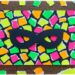 Créer un tableau du carnaval sur fond en mosaïque de papier fluo déchiré : activité créative, collage et manuelle enfants - Déchirage, découpage et collage de papiers fluos - Carrés collés de façon mosaïque ou Arlequin - Masque de carnaval noir pour le contraste - Mousse adhésive pour l'effet 3D en relief - Bricolage facile, coloré et rigolo - Thème Carnaval, Mardi-Gras et fêtes - Bricolage et décoration sympa et facile - Arts visuels maternelle et élémentaire - Cycles 1 et 2 - Créativité - tutoriel photos - mslf