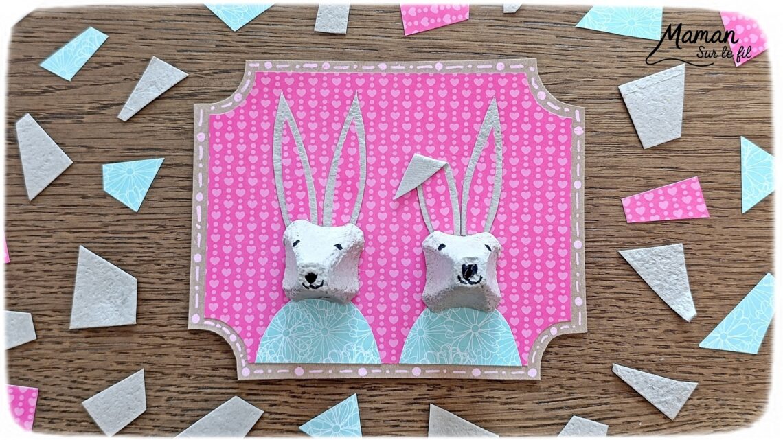 Fabriquer un tableau Couple de lièvres amoureux en récup' et présentation du nouveau magazine Petite Salamandre : activité créative, récup' et manuelle et lecture enfants - Recyclage, surcyclage d'une boite à oeufs et de carton - Découpage et collage de papier et de carton - Bricolage simple avec papier plein d'amour - Magazine Petite Salamandre parfaits pour les petits amoureux de la nature et des animaux 4 à 7 ans - Maternelle - 3 version pour tout âge - Complet et qualitatif - Reportages, belles photos, BD, jeux, activités manuelles... - Bricolage et décoration DIY et facile - Bricolage Fait maison, décoration - Thème Saint Valentin, amour, amitié, animaux de la forêt et campagne, nature - Bricolage sympa et facile - Arts visuels Maternelle et cycle 2 - Maternelle et élémentaire - Créativité et lecture jeunesse - Cycle 1 ou 2 - tutoriel photos - mslf