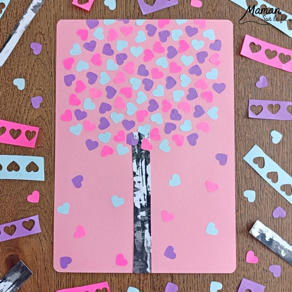 Créer un bouleau d'amour et présentation du nouveau magazine Revue Salamandre : activité créative, collage, peinture et manuelle et lecture enfants - Peindre le tronc du bouleau avec une bande de carton - Arbre d'amour avec coeurs perforés et collés - Perforatrice et collage - Bricolage simple avec papier plein d'amour - Magazine Revue Salamandre parfait pour les ados et adultes amoureux de la nature et des animaux - 13 ans et plus - Collège, Lycée - 3 version pour tout âge - Complet et qualitatif - Reportages, belles photos, BD, jeux, activités manuelles... - Bricolage et décoration DIY et facile - Bricolage Fait maison, décoration - Thème Saint Valentin, amour, amitié, forêt, arbres, nature - Bricolage sympa et facile - Arts visuels Maternelle et cycle 2 - Maternelle et élémentaire - Créativité et lecture jeunesse - Cycle 1 ou 2 - tutoriel photos - mslf