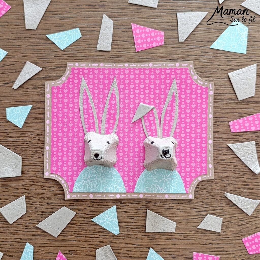 Fabriquer un tableau Couple de lièvres amoureux en récup' et présentation du nouveau magazine Petite Salamandre : activité créative, récup' et manuelle et lecture enfants - Recyclage, surcyclage d'une boite à oeufs et de carton - Découpage et collage de papier et de carton - Bricolage simple avec papier plein d'amour - Magazine Petite Salamandre parfaits pour les petits amoureux de la nature et des animaux 4 à 7 ans - Maternelle - 3 version pour tout âge - Complet et qualitatif - Reportages, belles photos, BD, jeux, activités manuelles... - Bricolage et décoration DIY et facile - Bricolage Fait maison, décoration - Thème Saint Valentin, amour, amitié, animaux de la forêt et campagne, nature - Bricolage sympa et facile - Arts visuels Maternelle et cycle 2 - Maternelle et élémentaire - Créativité et lecture jeunesse - Cycle 1 ou 2 - tutoriel photos - mslf