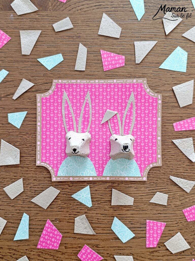 Fabriquer un tableau Couple de lièvres amoureux en récup' et présentation du nouveau magazine Petite Salamandre : activité créative, récup' et manuelle et lecture enfants - Recyclage, surcyclage d'une boite à oeufs et de carton - Découpage et collage de papier et de carton - Bricolage simple avec papier plein d'amour - Magazine Petite Salamandre parfaits pour les petits amoureux de la nature et des animaux 4 à 7 ans - Maternelle - 3 version pour tout âge - Complet et qualitatif - Reportages, belles photos, BD, jeux, activités manuelles... - Bricolage et décoration DIY et facile - Bricolage Fait maison, décoration - Thème Saint Valentin, amour, amitié, animaux de la forêt et campagne, nature - Bricolage sympa et facile - Arts visuels Maternelle et cycle 2 - Maternelle et élémentaire - Créativité et lecture jeunesse - Cycle 1 ou 2 - tutoriel photos - mslf