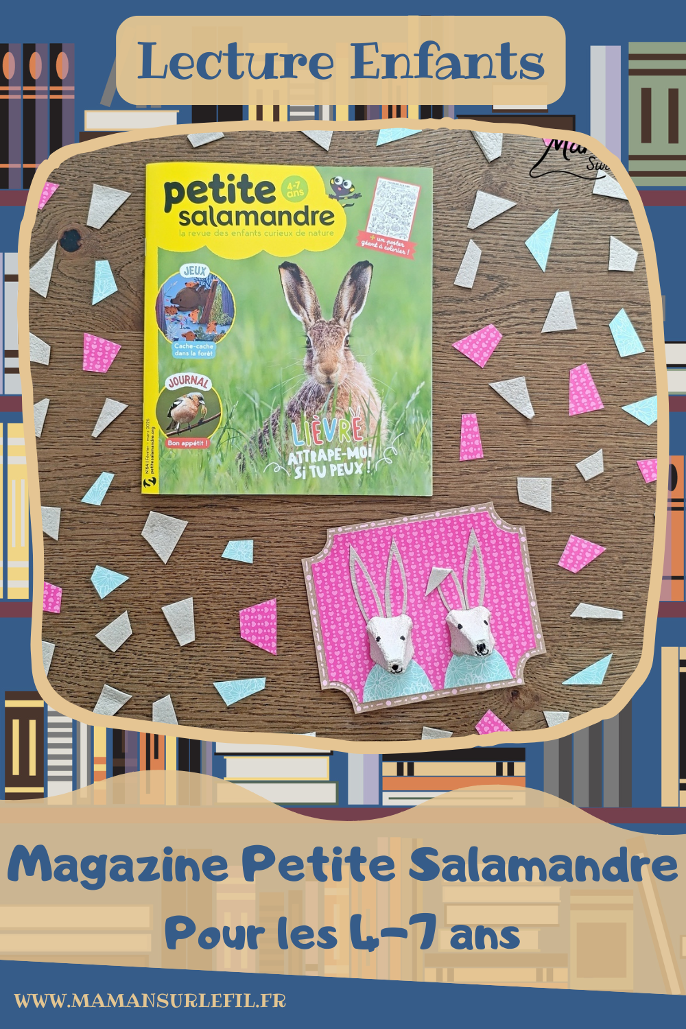Fabriquer un tableau Couple de lièvres amoureux en récup' et présentation du nouveau magazine Petite Salamandre : activité créative, récup' et manuelle et lecture enfants - Recyclage, surcyclage d'une boite à oeufs et de carton - Découpage et collage de papier et de carton - Bricolage simple avec papier plein d'amour - Magazine Petite Salamandre parfaits pour les petits amoureux de la nature et des animaux 4 à 7 ans - Maternelle - 3 version pour tout âge - Complet et qualitatif - Reportages, belles photos, BD, jeux, activités manuelles... - Bricolage et décoration DIY et facile - Bricolage Fait maison, décoration - Thème Saint Valentin, amour, amitié, animaux de la forêt et campagne, nature - Bricolage sympa et facile - Arts visuels Maternelle et cycle 2 - Maternelle et élémentaire - Créativité et lecture jeunesse - Cycle 1 ou 2 - tutoriel photos - mslf