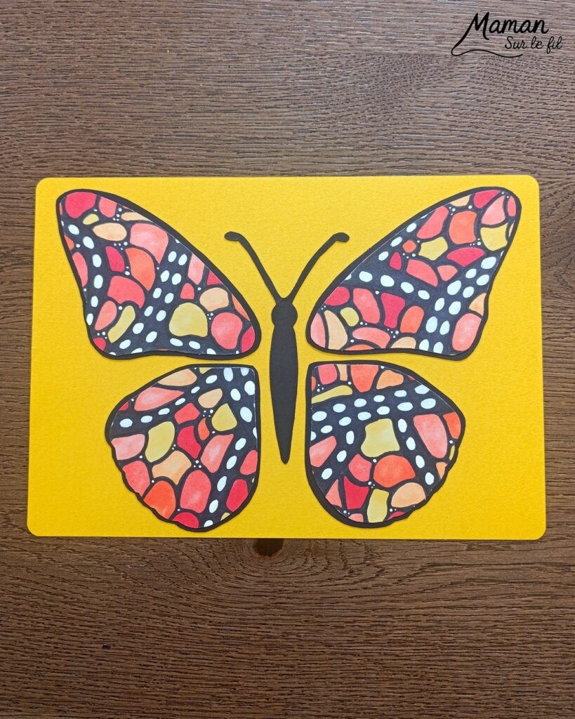 Dessiner un papillon Belle-Dame façon art thérapie : activité créative, dessin et manuelle enfants - Dessins et graphismes façon Zen art - Détente, relaxation, gestion du stress, coloriage - Découpage, collage, contraste - Bricolage facile - Thème insectes et autres petites bêtes, nature, printemps - Bricolage et décoration sympa et facile - Arts visuels maternelle et élémentaire - Cycles 2 et 3 - Créativité - tutoriel photos - mslf