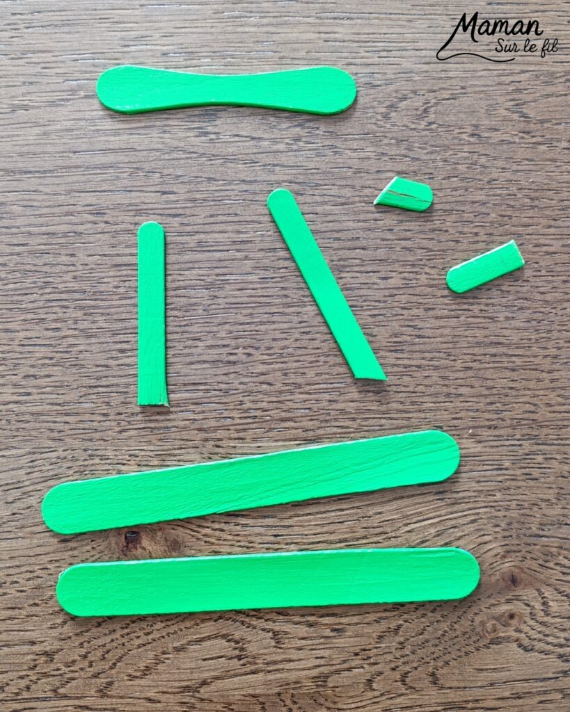 Fabriquer un camion printanier pour le transport des fleurs : activité créative, récup', nature, peinture et manuelle enfants - Recyclage, surcyclage de bâtonnets de glace en bois - Peindre en vert pour rappeler l'herbe du printemps - Carton pour la barrière - Papier pour les roues et la fenêtre - Fleurs séchées collées sur une pochette plastique - Utiliser les trésors du printemps - Land Art, atelier nature, école dehors - Décoration DIY Fait maison - Cadeau DIY, fait maison à offrir - Bricolage facile et rapide - Thème fleurs, nature, printemps, véhicules terrestres - Bricolage et décoration sympa et facile - Arts visuels maternelle et élémentaire - Cycles 1 et 2 - Créativité - tutoriel photos - mslf