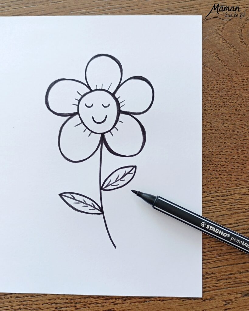 Créer une fleur en noir et blanc sur fond coloré Arc-en-ciel : activité créative, peinture et manuelle enfants - Peinture type aquarelle - Tracé de lignes horizontales aux couleurs de l'arc-en-ciel - Dessin de la fleur au feutre noir - Découpage, collage, contraste - Cadeau DIY, fait maison à offrir - Bricolage facile - Thème fleurs, nature, printemps - Bricolage et décoration sympa et facile - Arts visuels maternelle et élémentaire - Cycles 1 et 2 - Créativité - tutoriel photos - mslf