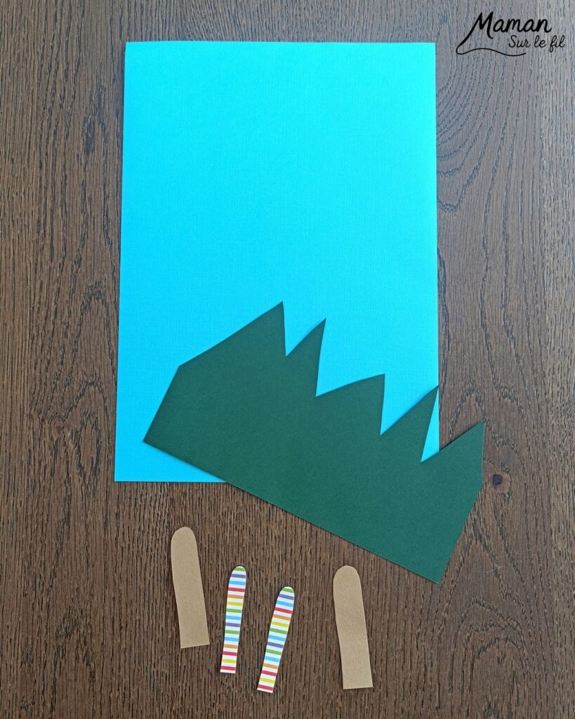 Lapin et oeufs de Pâques cachés dans l'herbe : activité créative, papier et manuelle enfants - Découpage et collage de papier - Chasse aux oeufs - Papier aux couleurs de l'arc-en-ciel - Décoration DIY Fait maison - Bricolage facile - Thème Pâques, gourmandises, chocolat, oeufs, chasse, cachettes, printemps, nature, jardin - Bricolage et décoration sympa et facile - Arts visuels maternelle et élémentaire - Cycles 1 et 2 - Créativité - tutoriel photos et vidéo - mslf