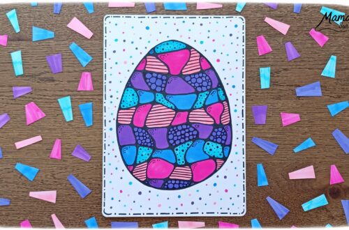 Dessiner un oeuf de Pâques façon Art Thérapie : activité créative, dessin et manuelle enfants et adultes - Dessins et graphismes façon Zen Art - Détente, relaxation, gestion du stress, coloriage - Contraste entre les couleurs et le noir - Décoration DIY Fait maison - Thème Pâques, gourmandises, chocolat, oeufs - Bricolage et décoration sympa et facile - Arts visuels maternelle et élémentaire - Cycles 2, 3 ou 4 - Créativité - tutoriel photos - mslf