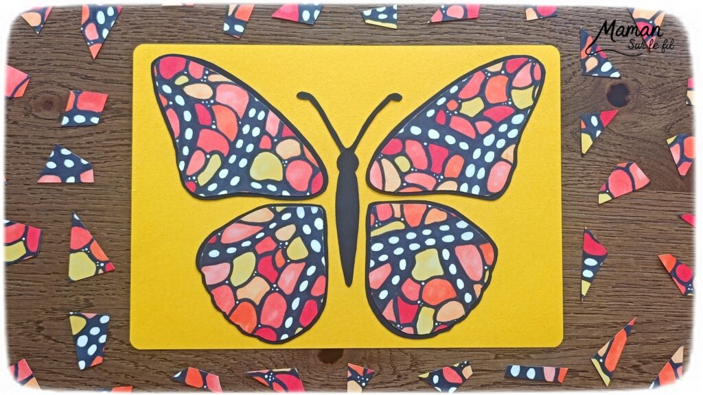 Dessiner un papillon Belle-Dame façon art thérapie : activité créative, dessin et manuelle enfants - Dessins et graphismes façon Zen art - Détente, relaxation, gestion du stress, coloriage - Découpage, collage, contraste - Bricolage facile - Thème insectes et autres petites bêtes, nature, printemps - Bricolage et décoration sympa et facile - Arts visuels maternelle et élémentaire - Cycles 2 et 3 - Créativité - tutoriel photos - mslf