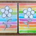 Créer une fleur en noir et blanc sur fond coloré Arc-en-ciel : activité créative, peinture et manuelle enfants - Peinture type aquarelle - Tracé de lignes horizontales aux couleurs de l'arc-en-ciel - Dessin de la fleur au feutre noir - Découpage, collage, contraste - Cadeau DIY, fait maison à offrir - Bricolage facile - Thème fleurs, nature, printemps - Bricolage et décoration sympa et facile - Arts visuels maternelle et élémentaire - Cycles 1 et 2 - Créativité - tutoriel photos - mslf