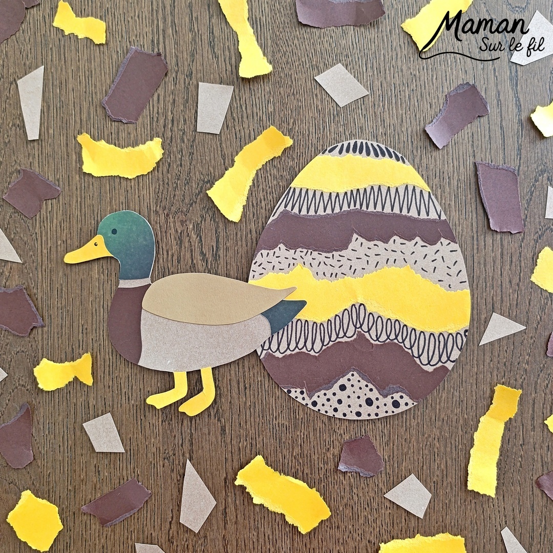 Fabriquer un canard de Pâques en carton et papier déchiré et présentation des nouveaux hors-séries Salamandre : activité créative, collage et manuelle et lecture enfants - Le canard colvert est fabriqué avec du carton et du papier - Découpage, collage - L'oeuf de Pâques est fait avec du carton et des bandes de papier déchiré - Graphismes et dessin - Avis sur les magazines Hors-série Petite Salamandre et Salamandre Junior, parfaits pour 4 à 12 ans, amoureux de la nature et des animaux - Maternelle, Primaire et collège - 3 versions pour tout âge - Complet et qualitatif - Reportages, belles photos, BD, jeux, activités manuelles... - Bricolage et décoration DIY et facile - Bricolage Fait maison, décoration - Thème Animaux de la ferme, animaux et nature en ville, oiseaux, canards, Pâques - Bricolage sympa et facile - Arts visuels Maternelle et cycle 2 - Maternelle et élémentaire - Créativité et lecture jeunesse - Cycle 1 ou 2 - tutoriel photos - mslf