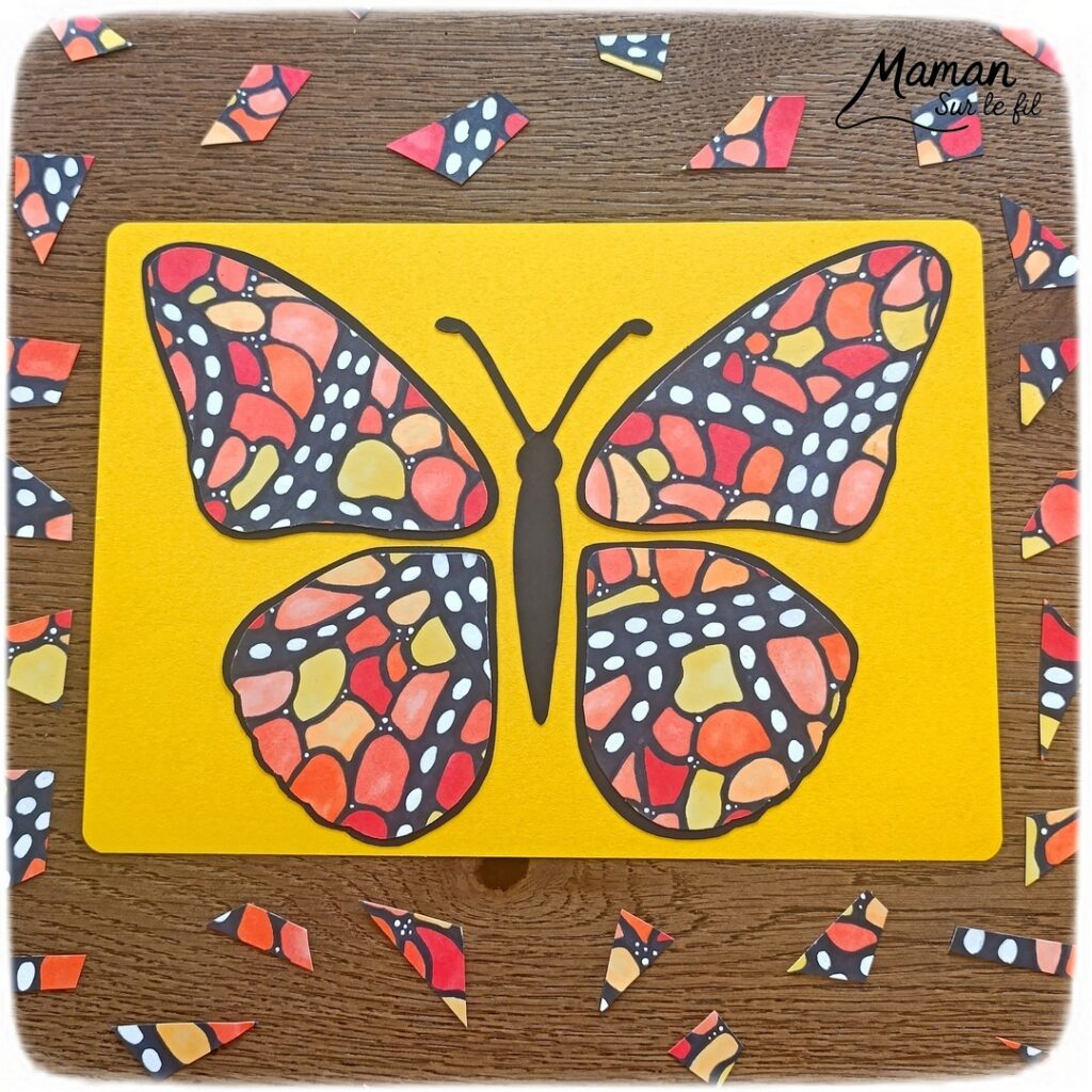 Dessiner un papillon Belle-Dame façon art thérapie : activité créative, dessin et manuelle enfants - Dessins et graphismes façon Zen art - Détente, relaxation, gestion du stress, coloriage - Découpage, collage, contraste - Bricolage facile - Thème insectes et autres petites bêtes, nature, printemps - Bricolage et décoration sympa et facile - Arts visuels maternelle et élémentaire - Cycles 2 et 3 - Créativité - tutoriel photos - mslf