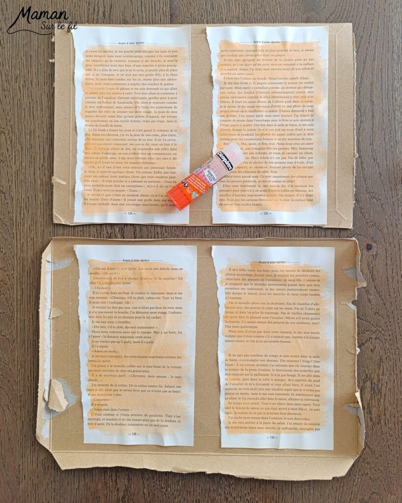 Fabriquer des carottes avec les pages d'un vieux livre : activité créative, peinture, récup' et manuelle enfants - Recyclage, surcyclage d'un livre abîmé - Peinture orange et verte - Récup' de carton pour consolider - Découpage, collage - Cordelettes pour le bas de la carotte - Décoration DIY Fait maison - Bricolage facile et rapide - Thème fruits et légumes, potager, jardinage, nature, printemps - Bricolage et décoration sympa et facile - Arts visuels maternelle et élémentaire - Cycles 1 et 2 - Créativité - tutoriel photos - mslf