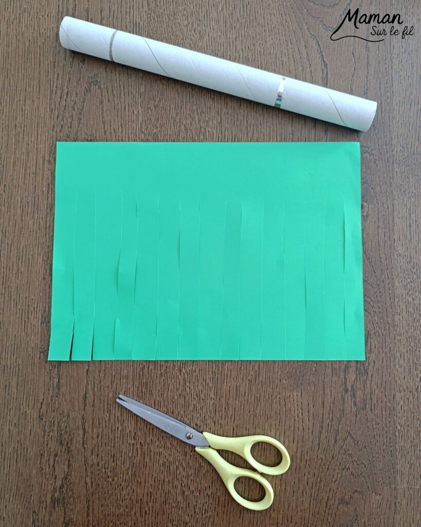 Fabriquer des poireaux en papier : activité créative, récup' et manuelle enfants - Recyclage, surcyclage de rouleaux en carton - Découpage, collage de papier - Bout des poireaux avec des morceaux de laine - Décoration DIY Fait maison - Bricolage facile et rapide - Thème fruits et légumes, potager, jardinage, nature, printemps, hiver - Bricolage et décoration sympa et facile - Arts visuels maternelle et élémentaire - Cycles 1 et 2 - Créativité - tutoriel photos - mslf