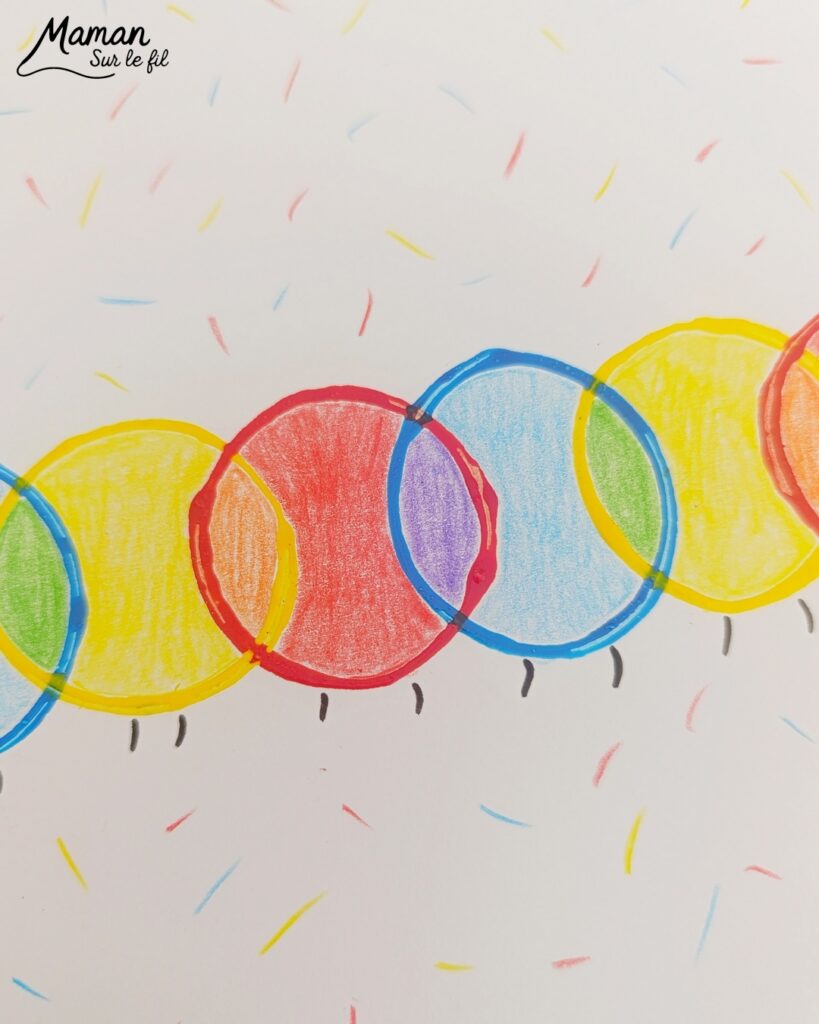 Peindre une petite chenille autour du mélange de couleurs : activité créative, peinture et manuelle enfants - Travail autour des couleurs primaires et secondaires et du mélange de couleurs primaires - Technique de peinture aux cotons-tiges et aux rouleaux de PQ en carton (papier toilette) - Ronds et cercles - Coloriage aux crayons de couleur - Bricolage sympa et facile - Thème insectes et autres petites bêtes, nature, printemps - Bricolage et décoration sympa et facile - Arts visuels maternelle et élémentaire - Cycles 1 et 2 - Créativité - tutoriel photos - mslf