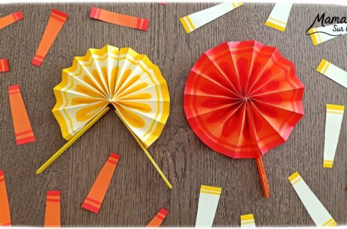 Fabriquer des éventails ronds en papier Citron et Orange : activité créative, pliage, dessin et manuelle enfants - Découpage et pliage de papier en accordéon - Dessin des détails au feutre - Poignée, manipulation avec des bâtonnets de glace en bois - Peinture, récup, recyclage et surcyclage - Bricolage Citron et orange - Fruits d'été et du printemps - Décoration DIY Fait maison - Cadeau à offrir - Bricolage facile et rapide - Thème fruits et légumes, potager, jardinage, nature, printemps, été - Bricolage et décoration sympa et facile - Arts visuels maternelle et élémentaire - Cycles 1 et 2 - Créativité - tutoriel photos et vidéo - mslf