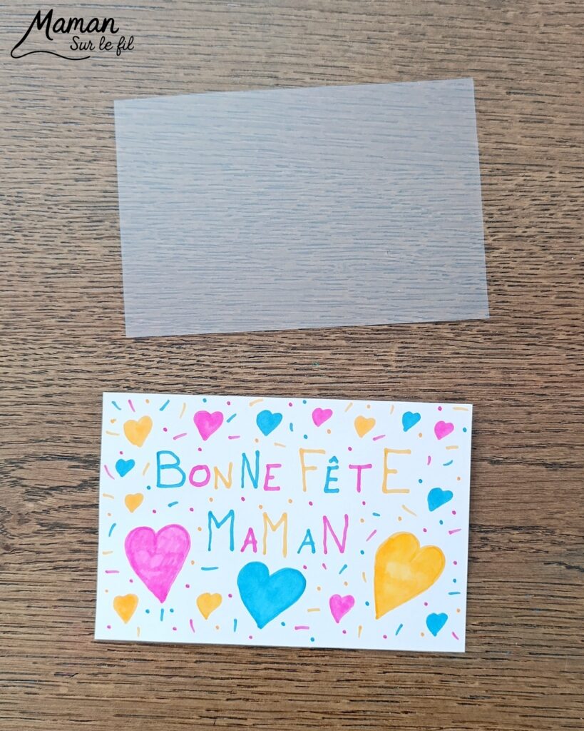 Créer une carte magique pour la fête des mères : activité créative, dessin et manuelle enfants - Carte surprise avec message et couleurs qui apparaissent quand on tire sur une feuille - Cadeau DIY Fait maison à offrir pour la fête des mères, grands-mères, pères, grands-pères - Magie et technique ludique - Carte colorée, joyeuse pour la fête des mères ou des pères - Cadeau DIY - Décoration DIY Fait maison - Arts visuels et Bricolage facile - Thème amour, amitié, Saint Valentin, fête des grands-mères, mères, grands-pères, pères - Bricolage et décoration sympa et facile - Arts visuels maternelle et élémentaire - Cycles 1 et 2 - Créativité - tutoriel photos et vidéo - mslf