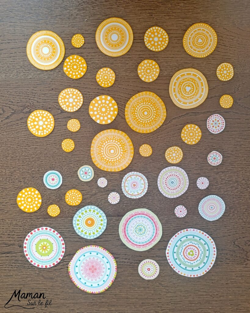 Créer un champ de fleurs Mandalas avec une boite de récup' : activité créative, récup' et manuelle enfants - Recyclage, surcyclage d'une jolie boîte en carton - Découpage des mandalas pour en faire des fleurs, collage, dessin - Décoration DIY Fait maison - Arts visuels et Bricolage facile - Thème fleurs, nature, printemps, jardin - Bricolage et décoration sympa et facile - Arts visuels maternelle et élémentaire - Cycles 1 et 2 - Créativité - tutoriel photos - mslf