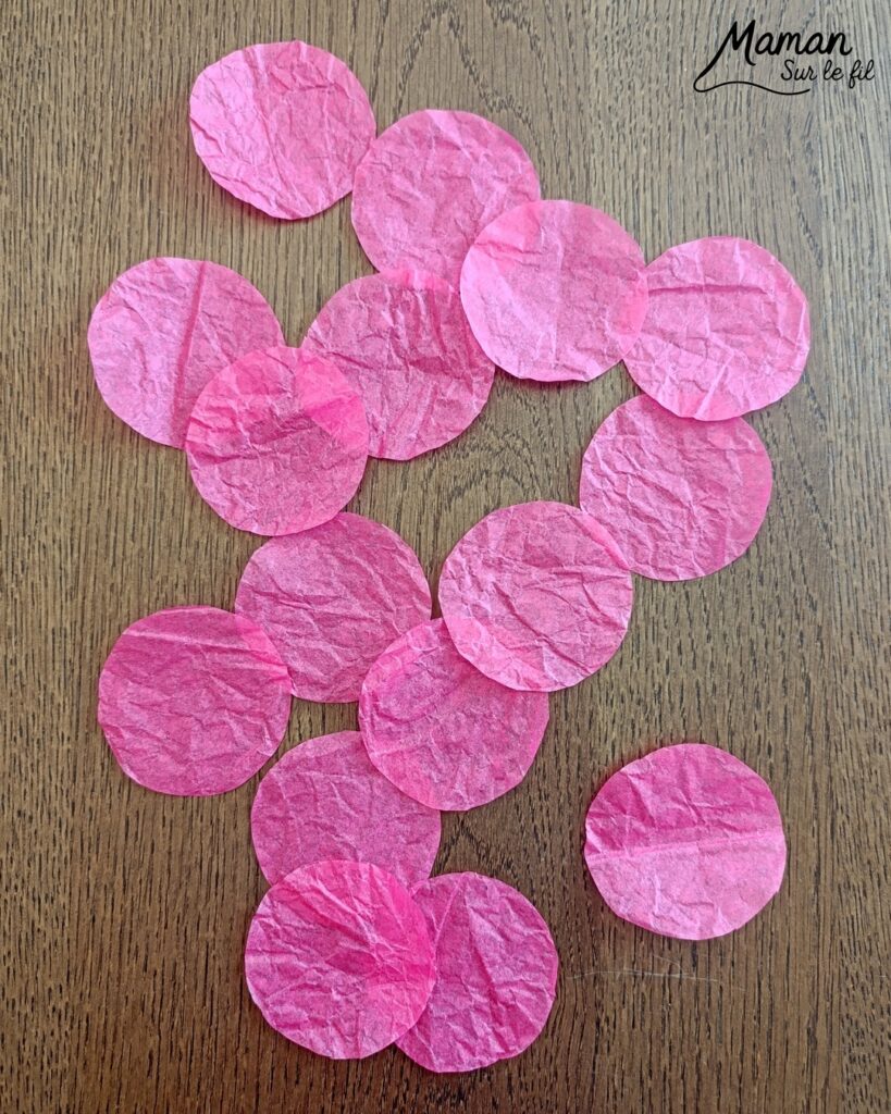 Fabriquer des roses à offrir pour la fête des mères avec des cercles de papier de soie : activité créative, récup' et manuelle enfants - Recyclage, surcyclage de papiers de soie pour la fleur et de rouleaux de papier toilette PQ en carton pour le support - Géométrie et cercles - Découpage et collage Cadeau DIY - Décoration DIY Fait maison - Arts visuels et Bricolage facile - Thème fleurs, nature, printemps, jardin, fête des grands-mères, mères, grands-pères, pères, amour, saint-valentin - Bricolage et décoration sympa et facile - Arts visuels maternelle et élémentaire - Cycles 1 et 2 - Créativité - tutoriel photos et vidéo - mslf