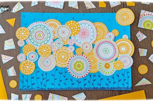 Créer un champ de fleurs Mandalas avec une boite de récup' : activité créative, récup' et manuelle enfants - Recyclage, surcyclage d'une jolie boîte en carton - Découpage des mandalas pour en faire des fleurs, collage, dessin - Décoration DIY Fait maison - Arts visuels et Bricolage facile - Thème fleurs, nature, printemps, jardin - Bricolage et décoration sympa et facile - Arts visuels maternelle et élémentaire - Cycles 1 et 2 - Créativité - tutoriel photos - mslf