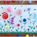 Créer un champ de fleurs avec des pompons et des fils chenille : activité créative, dessin et manuelle enfants - Volume et relief apportés par les pompons et les fils chenille torsadés différemment - Formes et couleurs différentes - Dessins et graphismes verts pour les détails : tiges, herbe, feuilles - Collage 3D - Décoration DIY Fait maison - Arts visuels et Bricolage facile - Thème fleurs, nature, printemps, jardin - Bricolage et décoration sympa et facile - Arts visuels maternelle et élémentaire - Cycles 1 et 2 - Créativité - tutoriel photos - mslf