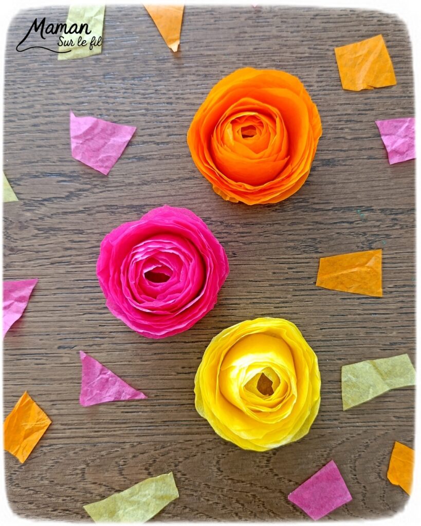 Fabriquer des roses à offrir pour la fête des mères avec des cercles de papier de soie : activité créative, récup' et manuelle enfants - Recyclage, surcyclage de papiers de soie pour la fleur et de rouleaux de papier toilette PQ en carton pour le support - Géométrie et cercles - Découpage et collage Cadeau DIY - Décoration DIY Fait maison - Arts visuels et Bricolage facile - Thème fleurs, nature, printemps, jardin, fête des grands-mères, mères, grands-pères, pères, amour, saint-valentin - Bricolage et décoration sympa et facile - Arts visuels maternelle et élémentaire - Cycles 1 et 2 - Créativité - tutoriel photos et vidéo - mslf
