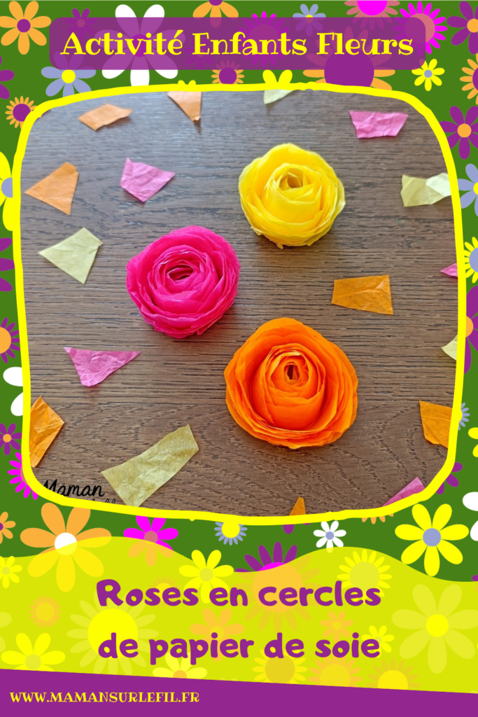 Fabriquer des roses à offrir pour la fête des mères avec des cercles de papier de soie : activité créative, récup' et manuelle enfants - Recyclage, surcyclage de papiers de soie pour la fleur et de rouleaux de papier toilette PQ en carton pour le support - Géométrie et cercles - Découpage et collage Cadeau DIY - Décoration DIY Fait maison - Arts visuels et Bricolage facile - Thème fleurs, nature, printemps, jardin, fête des grands-mères, mères, grands-pères, pères, amour, saint-valentin - Bricolage et décoration sympa et facile - Arts visuels maternelle et élémentaire - Cycles 1 et 2 - Créativité - tutoriel photos et vidéo - mslf