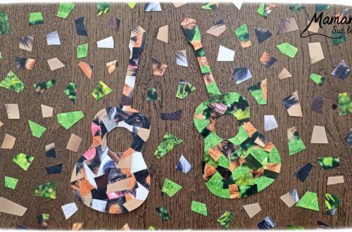 Créer des guitares en mosaïque de vieux calendriers : activité créative, récup' et manuelle enfants - Recyclage, surcyclage d'anciens calendriers, magazines ou prospectus publicitaires... - Découpage, collage pour effet mosaïque - Photos de chiens - Décoration DIY Fait maison - Arts visuels et Bricolage facile - Thème fête de la musique, instruments de musique, été - Bricolage et décoration sympa et facile - Arts visuels maternelle et élémentaire - Cycles 1 et 2 - Créativité - tutoriel photos - mslf