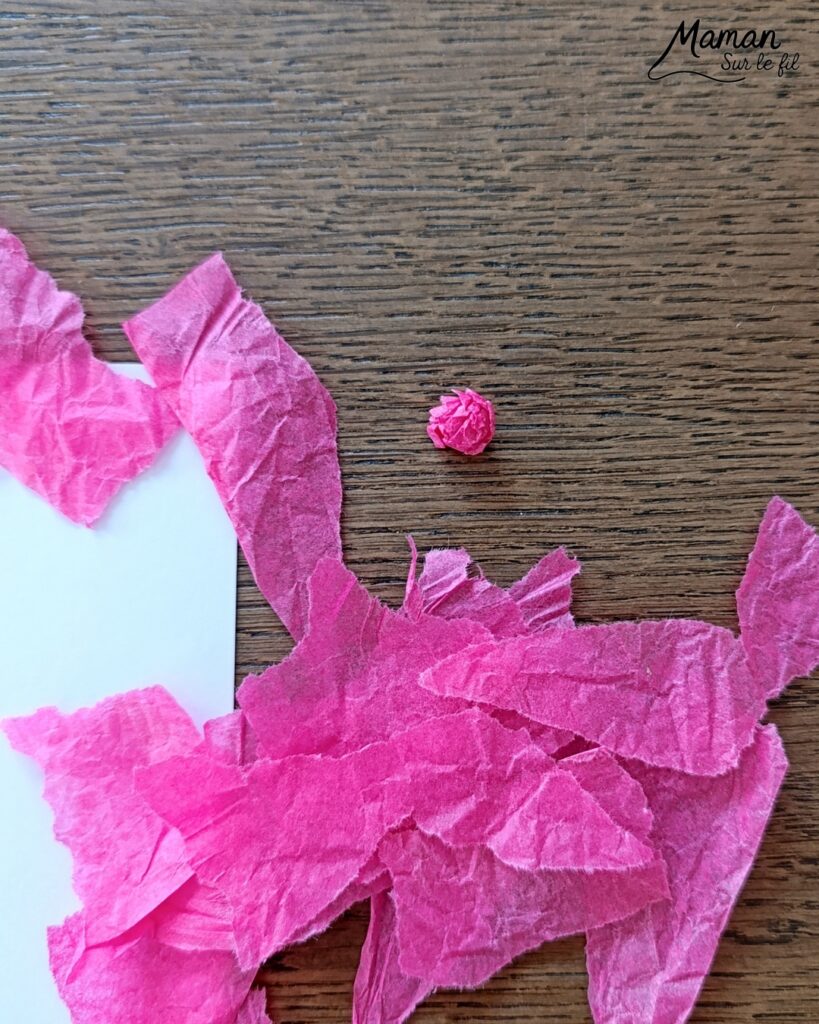 Fabriquer une glace avec du carton ondulé et des boules de papier de soie froissé : activité créative, récup' et manuelle enfants - Recyclage, surcyclage de carton épais et déchiré - Collage de boules de papier de soie froissé pour la texture et un effet 3D et en relief - Dessin et graphismes - Décoration DIY Fait maison - Arts visuels et Bricolage facile - Thème gourmandises, goûters, vacances, été - Bricolage et décoration sympa et facile - Arts visuels maternelle et élémentaire, adultes - Cycles 1 et 2 - Créativité - tutoriel photos et vidéo - mslf