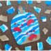 Créer une bouteille d'été et ses petits crabes : activité créative, peinture, papier et manuelle enfants - Peinture aux tampons en camaïeu de bleu - Papier déchiré pour les vagues - Bouteille estivale souvenir - Découpage et collage de papier pour le sable, le bouchon et les crabes - Géométrie, cercles, compas - Dessin pour les détails - Décoration DIY Fait maison - Arts visuels et Bricolage facile - Thème animaux marins, mer, océans, plage, été, vacances - Bricolage et décoration sympa et facile - Arts visuels maternelle et élémentaire - Cycles 1 et 2 - Créativité - tutoriel photos - mslf