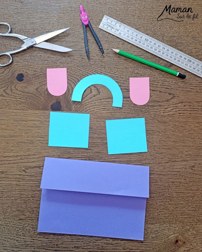 Créer une carte Cartable qui s'ouvre pour souhaiter une bonne rentrée : activité créative et manuelle enfants - Découpage, collage de papier - Ecriture - Carte ludique à offrir - Cadeau DIY Fait maison - Bricolage, décoration DIY Fait maison - Arts visuels et Bricolage facile - Thème Rentrée scolaire, matériel scolaire, école - Bricolage et décoration sympa et facile - Arts visuels maternelle et élémentaire - Cycles 1 et 2 - Créativité - tutoriel photos et vidéo - mslf