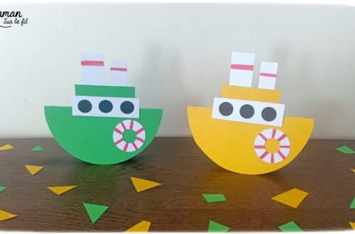 Fabriquer des bateaux en papier qui se balancent : activité créative et manuelle enfants - Découpage, collage de papier cartonnée - Perforatrice rond - Bricolage, dessins, graphismes - Culbuto, bateaux qui dansent - Jeu et Décoration DIY Fait maison - Arts visuels et Bricolage facile - Thème véhicules maritimes, bateaux, navires, océans, mer, été, vacances - Bricolage et décoration sympa et facile - Arts visuels maternelle et élémentaire - Cycles 1 et 2 - Créativité - tutoriel photos et vidéo - mslf