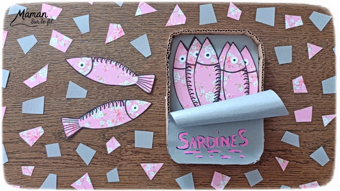 Fabriquer une boite de sardines fleuries en récup' de carton et papier + présentation des nouveaux magazines Salamandre : activité créative et manuelle et lecture enfants - Les sardines sont découpées dans du papier à motifs fleuris - La boite est fabriquée avec du recyclage de carton et du papier gris - Recyclage, surcyclage, découpage, collage - Avis sur les nouveaux magazines Petite Salamandre sur les sardines, Salamandre Junior sur les tortues marines caouanne, et Revue Salamandre sur les cachalots - Magazines parfaits pour 4 à 99 ans, enfants et adultes, amoureux de la nature et des animaux - Maternelle, Primaire et collège - 3 versions pour tout âge - Complet et qualitatif - Reportages, belles photos, BD, jeux, activités manuelles... - Bricolage et décoration DIY et facile - Bricolage Fait maison, décoration - Thème Animaux et nature, animaux marins, poissons, océans, mers, été - Bricolage sympa et facile - Code promo pour un numéro gratuit - Arts visuels Maternelle et cycle 2 - Maternelle et élémentaire - Créativité et lecture jeunesse - Cycle 1 ou 2 - tutoriel photos - mslf