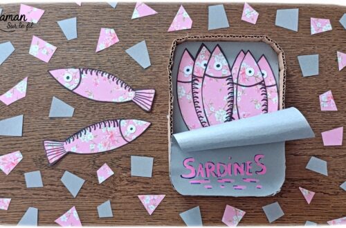 Fabriquer une boite de sardines fleuries en récup' de carton et papier + présentation des nouveaux magazines Salamandre : activité créative et manuelle et lecture enfants - Les sardines sont découpées dans du papier à motifs fleuris - La boite est fabriquée avec du recyclage de carton et du papier gris - Recyclage, surcyclage, découpage, collage - Avis sur les nouveaux magazines Petite Salamandre sur les sardines, Salamandre Junior sur les tortues marines caouanne, et Revue Salamandre sur les cachalots - Magazines parfaits pour 4 à 99 ans, enfants et adultes, amoureux de la nature et des animaux - Maternelle, Primaire et collège - 3 versions pour tout âge - Complet et qualitatif - Reportages, belles photos, BD, jeux, activités manuelles... - Bricolage et décoration DIY et facile - Bricolage Fait maison, décoration - Thème Animaux et nature, animaux marins, poissons, océans, mers, été - Bricolage sympa et facile - Code promo pour un numéro gratuit - Arts visuels Maternelle et cycle 2 - Maternelle et élémentaire - Créativité et lecture jeunesse - Cycle 1 ou 2 - tutoriel photos - mslf