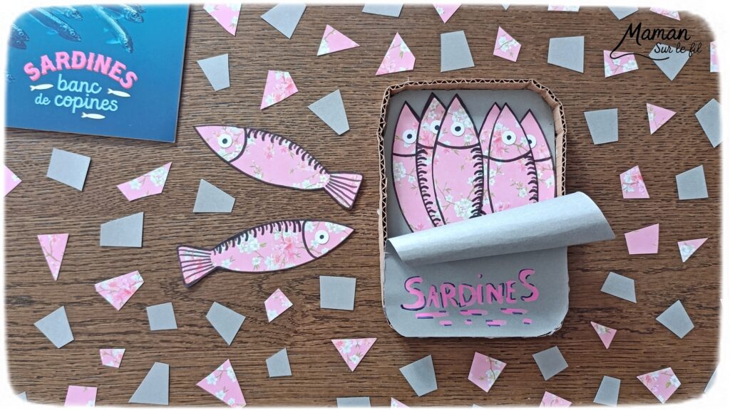 Fabriquer une boite de sardines fleuries en récup' de carton et papier + présentation des nouveaux magazines Salamandre : activité créative et manuelle et lecture enfants - Les sardines sont découpées dans du papier à motifs fleuris - La boite est fabriquée avec du recyclage de carton et du papier gris - Recyclage, surcyclage, découpage, collage - Avis sur les nouveaux magazines Petite Salamandre sur les sardines, Salamandre Junior sur les tortues marines caouanne, et Revue Salamandre sur les cachalots - Magazines parfaits pour 4 à 99 ans, enfants et adultes, amoureux de la nature et des animaux - Maternelle, Primaire et collège - 3 versions pour tout âge - Complet et qualitatif - Reportages, belles photos, BD, jeux, activités manuelles... - Bricolage et décoration DIY et facile - Bricolage Fait maison, décoration - Thème Animaux et nature, animaux marins, poissons, océans, mers, été - Bricolage sympa et facile - Code promo pour un numéro gratuit - Arts visuels Maternelle et cycle 2 - Maternelle et élémentaire - Créativité et lecture jeunesse - Cycle 1 ou 2 - tutoriel photos - mslf