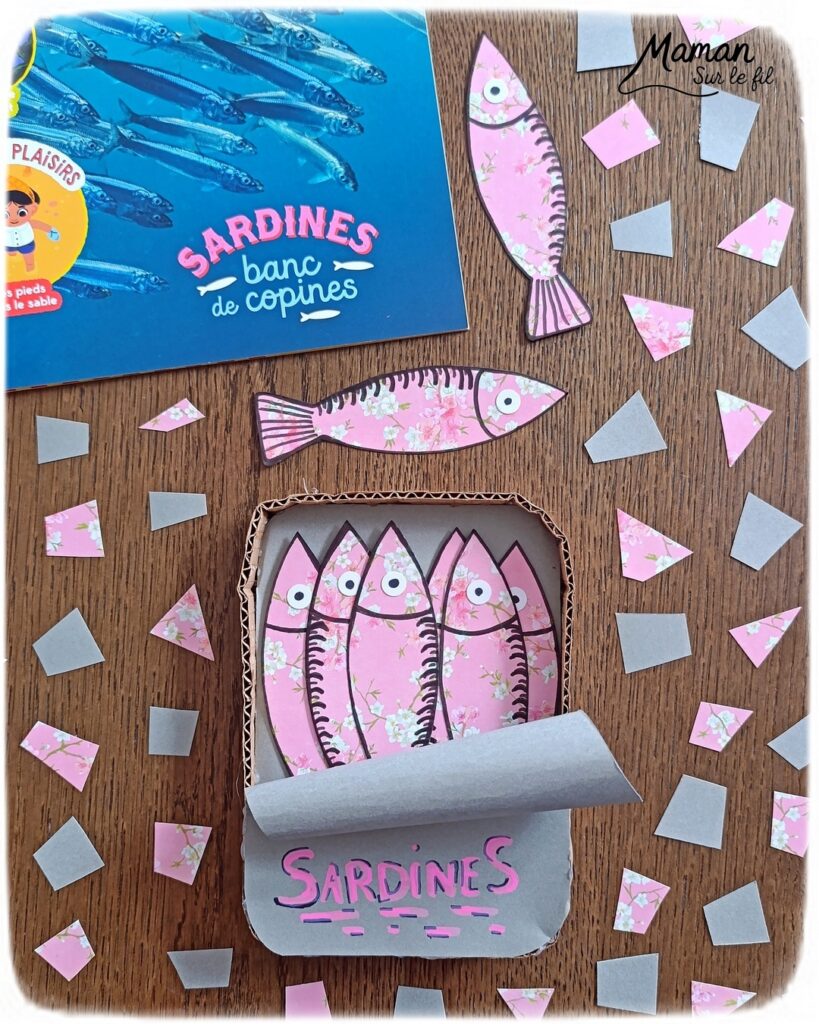 Fabriquer une boite de sardines fleuries en récup' de carton et papier + présentation des nouveaux magazines Salamandre : activité créative et manuelle et lecture enfants - Les sardines sont découpées dans du papier à motifs fleuris - La boite est fabriquée avec du recyclage de carton et du papier gris - Recyclage, surcyclage, découpage, collage - Avis sur les nouveaux magazines Petite Salamandre sur les sardines, Salamandre Junior sur les tortues marines caouanne, et Revue Salamandre sur les cachalots - Magazines parfaits pour 4 à 99 ans, enfants et adultes, amoureux de la nature et des animaux - Maternelle, Primaire et collège - 3 versions pour tout âge - Complet et qualitatif - Reportages, belles photos, BD, jeux, activités manuelles... - Bricolage et décoration DIY et facile - Bricolage Fait maison, décoration - Thème Animaux et nature, animaux marins, poissons, océans, mers, été - Bricolage sympa et facile - Code promo pour un numéro gratuit - Arts visuels Maternelle et cycle 2 - Maternelle et élémentaire - Créativité et lecture jeunesse - Cycle 1 ou 2 - tutoriel photos - mslf
