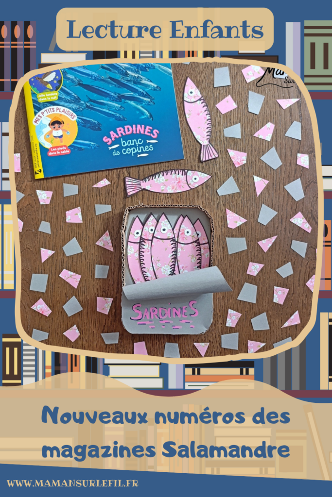Fabriquer une boite de sardines fleuries en récup' de carton et papier + présentation des nouveaux magazines Salamandre : activité créative et manuelle et lecture enfants - Les sardines sont découpées dans du papier à motifs fleuris - La boite est fabriquée avec du recyclage de carton et du papier gris - Recyclage, surcyclage, découpage, collage - Avis sur les nouveaux magazines Petite Salamandre sur les sardines, Salamandre Junior sur les tortues marines caouanne, et Revue Salamandre sur les cachalots - Magazines parfaits pour 4 à 99 ans, enfants et adultes, amoureux de la nature et des animaux - Maternelle, Primaire et collège - 3 versions pour tout âge - Complet et qualitatif - Reportages, belles photos, BD, jeux, activités manuelles... - Bricolage et décoration DIY et facile - Bricolage Fait maison, décoration - Thème Animaux et nature, animaux marins, poissons, océans, mers, été - Bricolage sympa et facile - Code promo pour un numéro gratuit - Arts visuels Maternelle et cycle 2 - Maternelle et élémentaire - Créativité et lecture jeunesse - Cycle 1 ou 2 - tutoriel photos - mslf