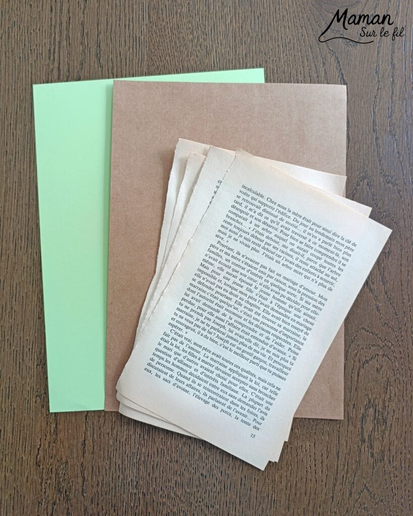 Créer un mouton en pages de livre déchirées : activité créative, récup' et manuelle enfants - Recyclage, surcyclage de vieux livres abîmés - Déchirage, découpage, collage de papier - Graphismes et dessin - Arts visuels et Bricolage facile - Thème animaux de la ferme, campagne - Bricolage et décoration sympa et facile - Arts visuels maternelle et élémentaire - Cycles 1 et 2 - Créativité - tutoriel photos - mslf