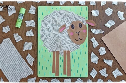 Créer un mouton en pages de livre déchirées : activité créative, récup' et manuelle enfants - Recyclage, surcyclage de vieux livres abîmés - Déchirage, découpage, collage de papier - Graphismes et dessin - Arts visuels et Bricolage facile - Thème animaux de la ferme, campagne - Bricolage et décoration sympa et facile - Arts visuels maternelle et élémentaire - Cycles 1 et 2 - Créativité - tutoriel photos - mslf