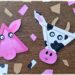 Créer un cochon et une vache en triangle de bâtonnets de glace en bois : activité créative, récup' et manuelle enfants - Recyclage, surcyclage de bâtonnets de glace en bois - Peinture avec gouache en stick - Découpage et collage de papier pour les détails - Dessins noirs - Arts visuels et Bricolage facile - Thème animaux de la ferme, campagne, cochons, vaches - Bricolage et décoration sympa et facile - Arts visuels maternelle et élémentaire - Cycles 1 et 2 - Créativité - tutoriel photos - mslf