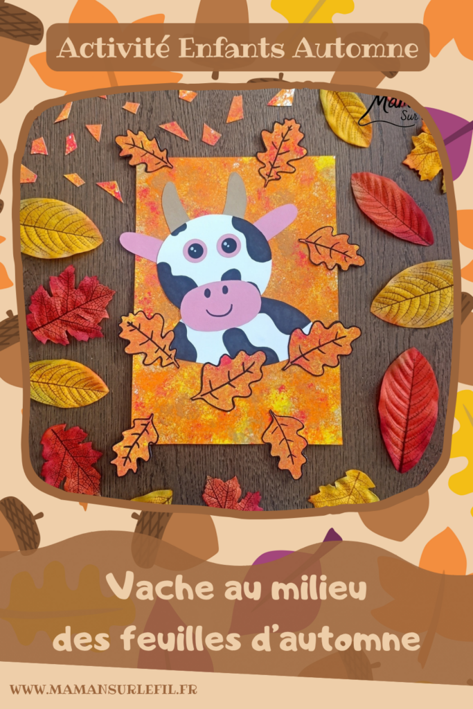 Créer une vache au milieu des feuilles d'automne et présentation des nouveaux hors-séries Salamandre : activité créative, peinture, collage et manuelle et lecture enfants - Fond en peinture à l'éponge dans des couleurs chaudes et automnales - Découpage des éléments de la vache et des feuilles - Dessin des détails et collage des éléments - Avis sur les magazines Hors-série Petite Salamandre, Salamandre Junior, Revue Salamandre parfaits pour 4 à 99 ans, amoureux de la nature et des animaux - Maternelle, Primaire, collège, lycée, adultes - 3 versions pour tout âge - Complet et qualitatif - Reportages, belles photos, BD, jeux, activités manuelles... - Bricolage et décoration DIY et facile - Bricolage Fait maison, décoration - Thème Forêts, Arbres, animaux des bois, automne, animaux de la ferme - Bricolage sympa et facile - Arts visuels Maternelle et cycle 2 - Maternelle et élémentaire - Créativité et lecture jeunesse - Cycle 1 ou 2 - tutoriel photos - mslf
