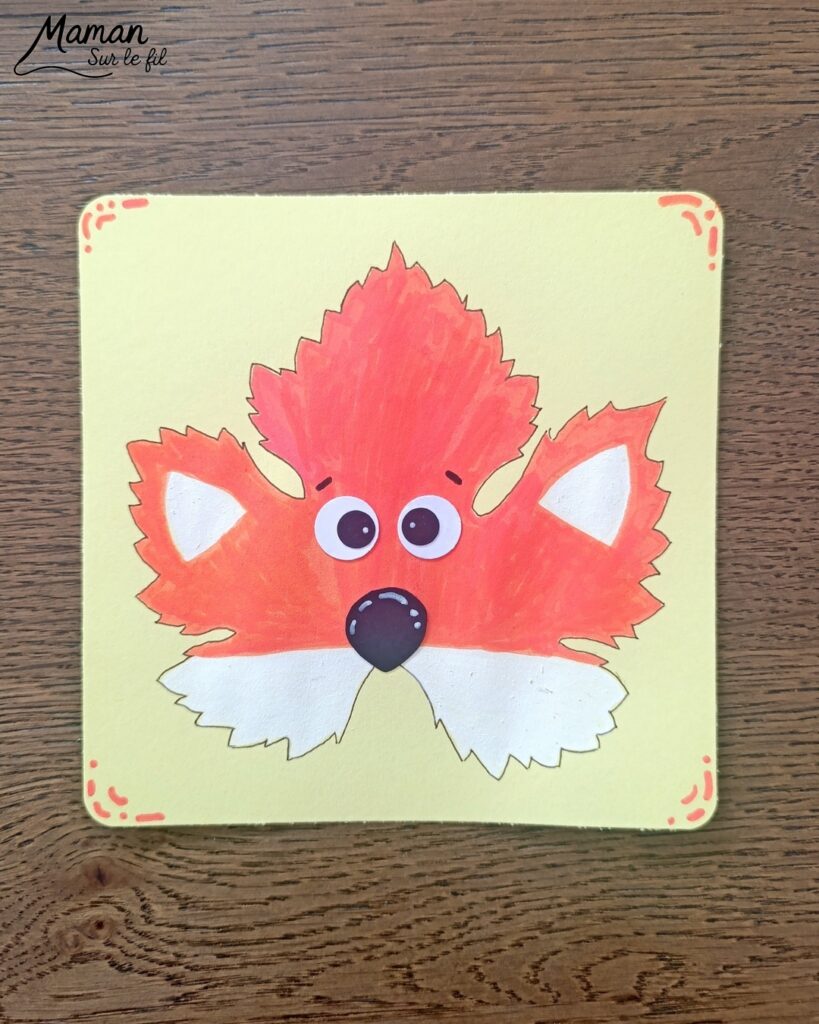 Dessiner un renard avec une feuille de vigne : activité créative, nature, dessin et manuelle - Land art - Utilisation de la nature dans les créations - Dessiner le contour d'une feuille de vigne et la colorier - Dessin, coloriage, découpage, collage - Tête de renard rigolote - Carte automnale - Bricolage et décoration DIY et facile - Bricolage Fait maison, décoration - Thème Animaux de la forêts, des bois de la campagne, automne - Bricolage sympa et facile - Arts visuels Maternelle et cycle 2 - Maternelle et élémentaire - Créativité - Cycle 1 ou 2 - tutoriel photos et vidéo - mslf
